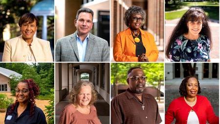 Photos of Shayna Hill, Sandra Foxx, Dr. Mario Ciocca and Sibby Anderson-Thompkins; (bottom row, left to right) Vanessa Mitchell, James Holman, Kathy James and Teresa Golson.